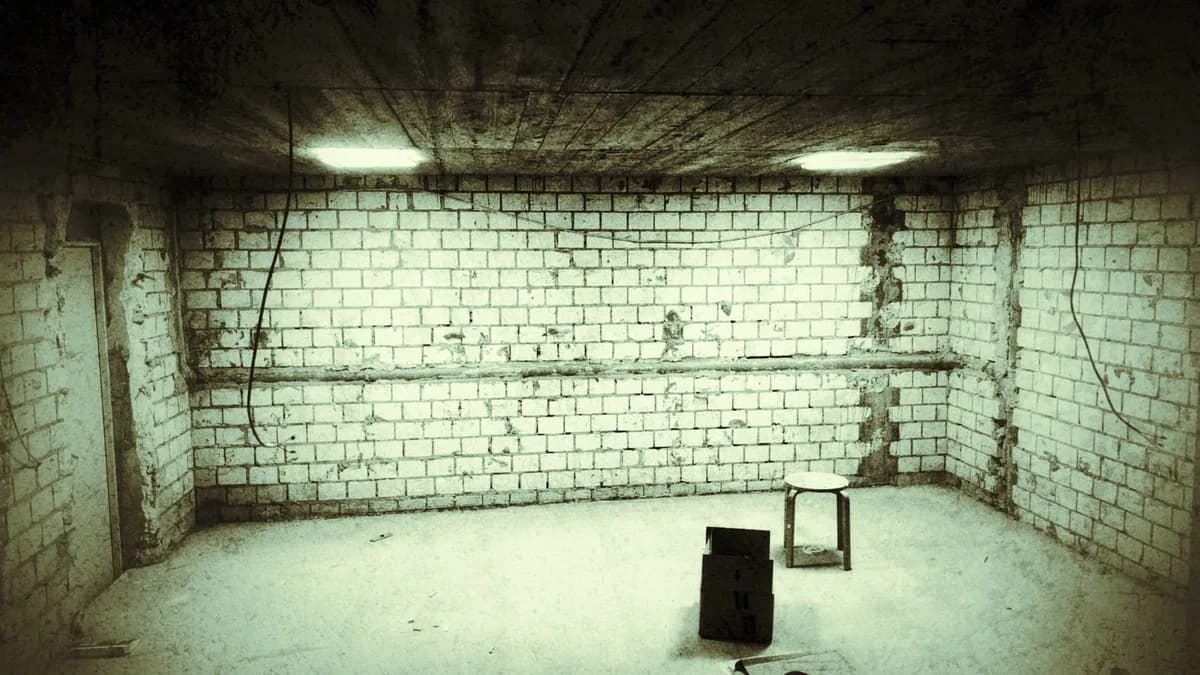 Die leere Halle vor dem Umbau